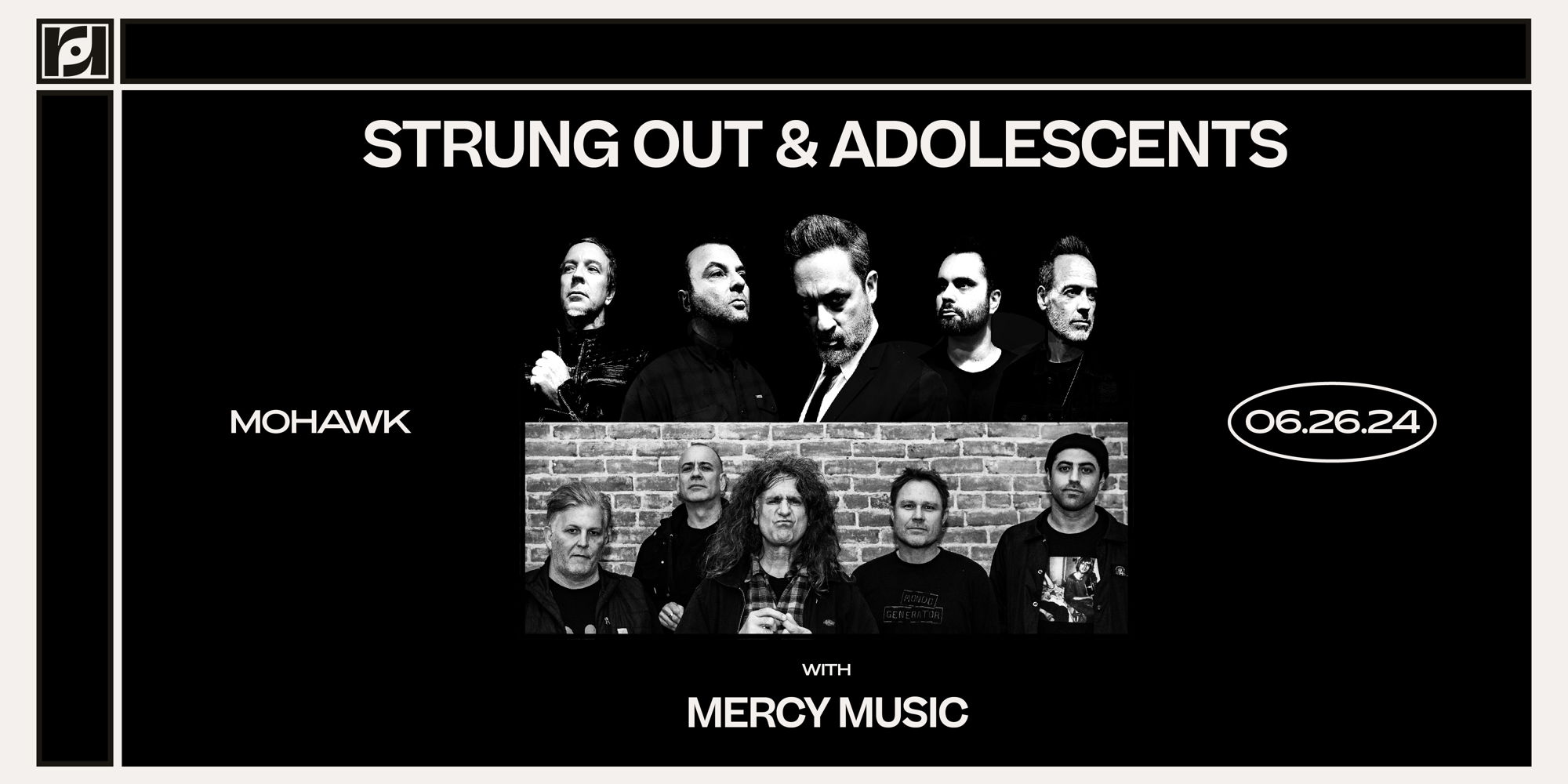 Resound Presents: Strung Out & Adolescents w/ Mercy Music at Mohawk promotional image