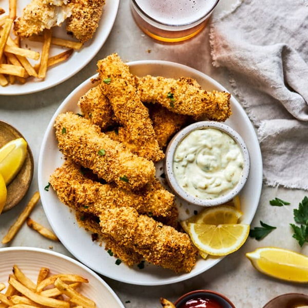 Photo of Prefare's House made Fish Sticks with sweet potato fries 