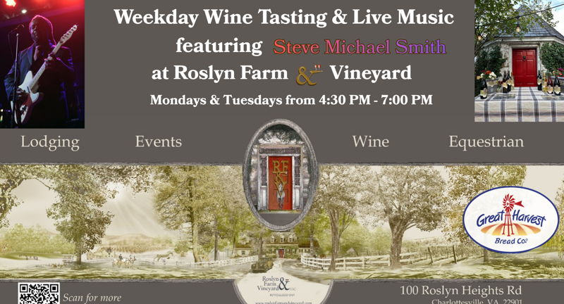 Weekday Wine Tasting at Roslyn Farm & Vineyard