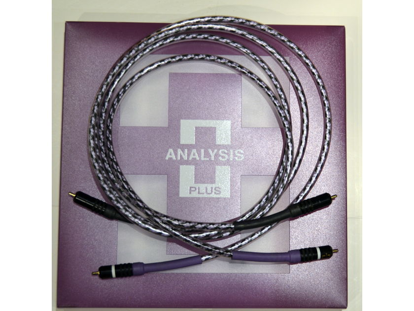 Analysis Plus  Solo Crystal Oval interconnects 1.5 m locking RCA