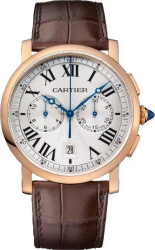 Rotonde de Cartier Chronograph Pink Gold / Silver