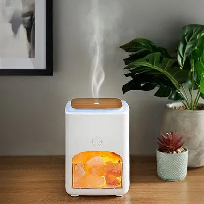 Aroma Diffuiser Includes Himalayan Salt Rocks - Create A Peace And Calming Setting