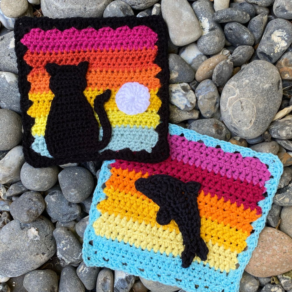 Silhouette Granny Squares – Küstenhäkeln