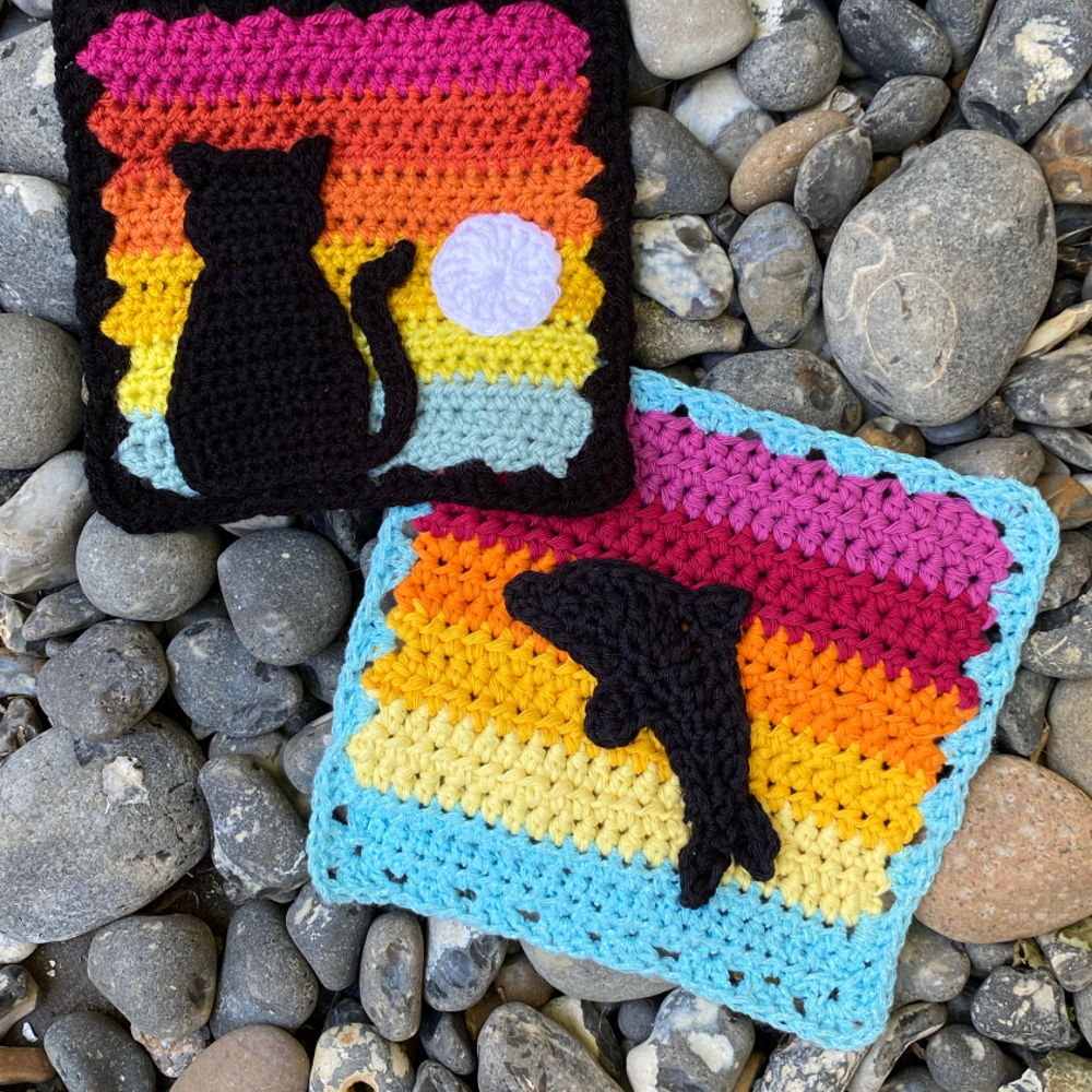 Silhouette Granny Squares –  Coastal Crochet