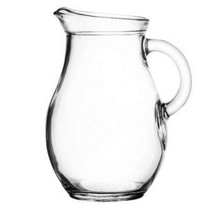 Amazing Child Mini Glass Pitcher 9 Ounces - 5" High. Child Sized. Very Small Size