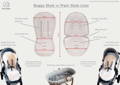 infographic comparing buggy style vs pram style liner