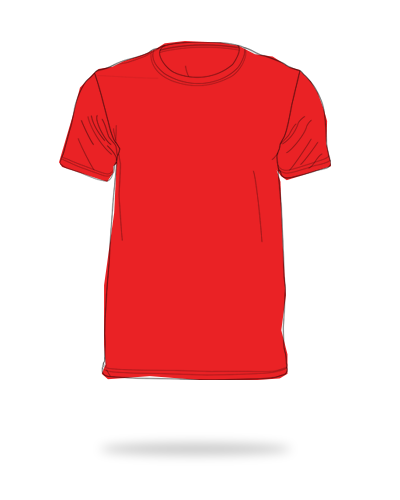 Red drifit round neck shirt sj clothing manila philippines