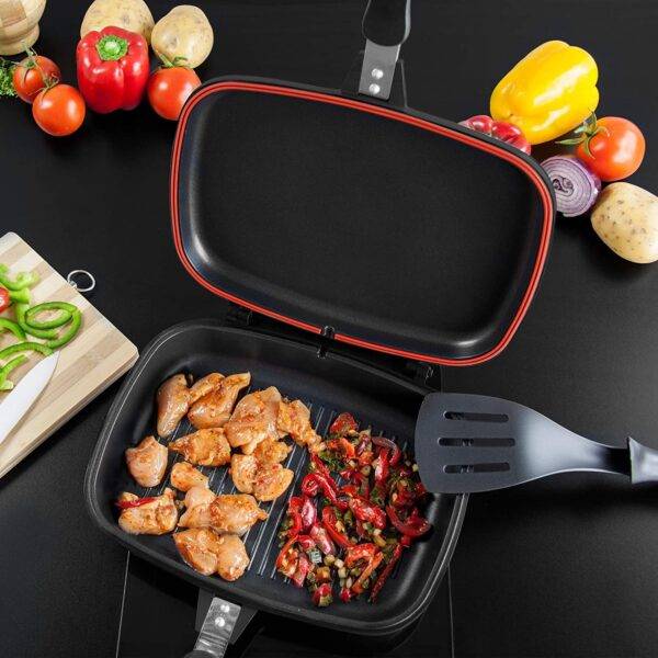 Double-sided multifunction leather stove and grill