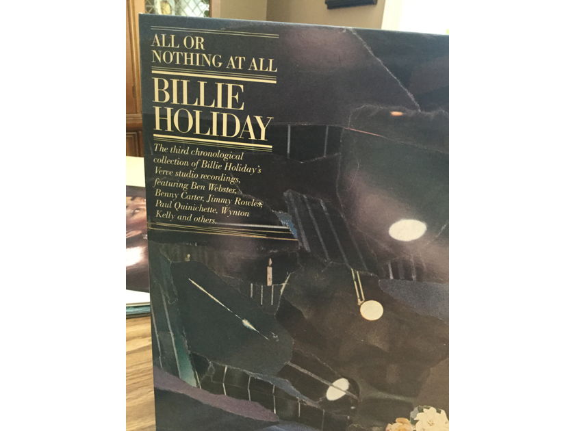 BILLIE HOLIDAY - ALL OR NOTHING AT ALL 2 RECORD VERVE SET