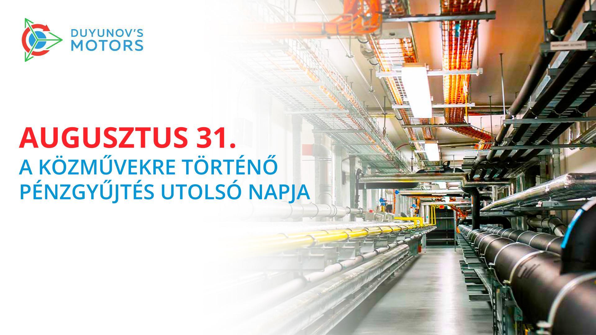 A közművekre történő pénzgyűjtés a végéhez közeledik!