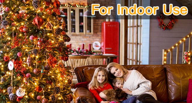 Ollny's 600 leds clear wire warm white Christmas lights are IP67 waterproof
