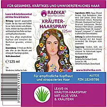 Haarspray mit Aloe Vera & Kräutern 125 ml