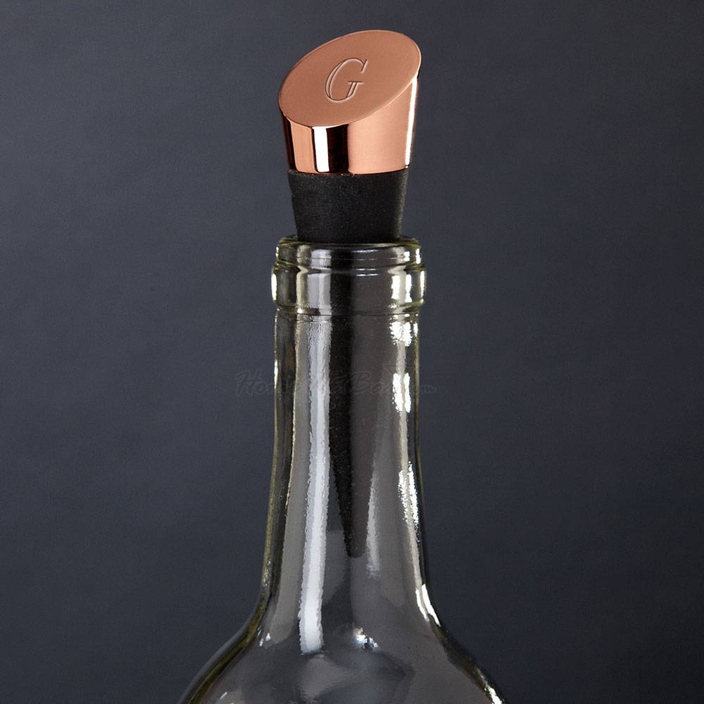Personalized Wine Bottle Stopper With Name Letter is An Unique Gift for Stepdad in this Christmas