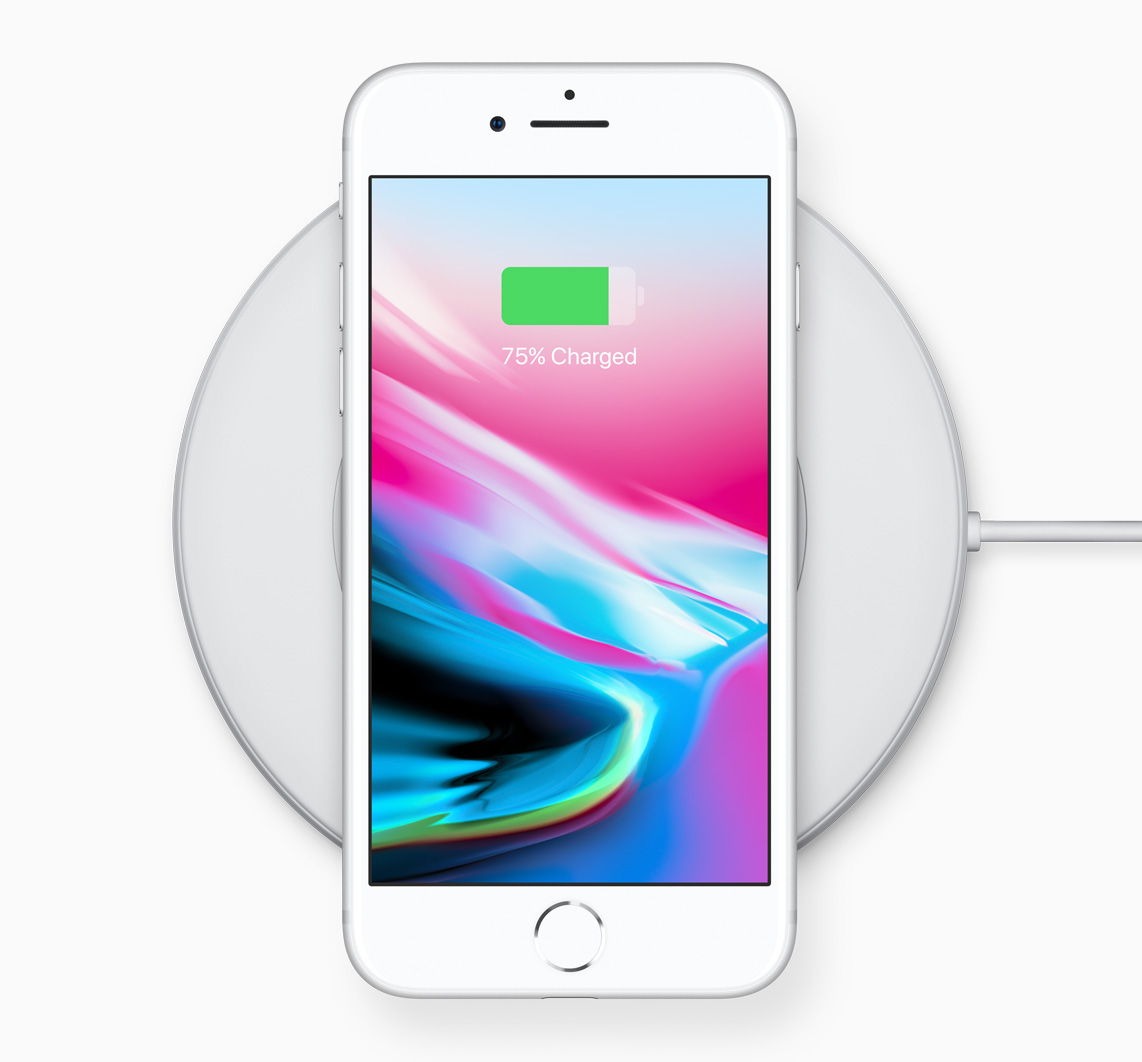 iPhone8はワイヤレス充電に対応