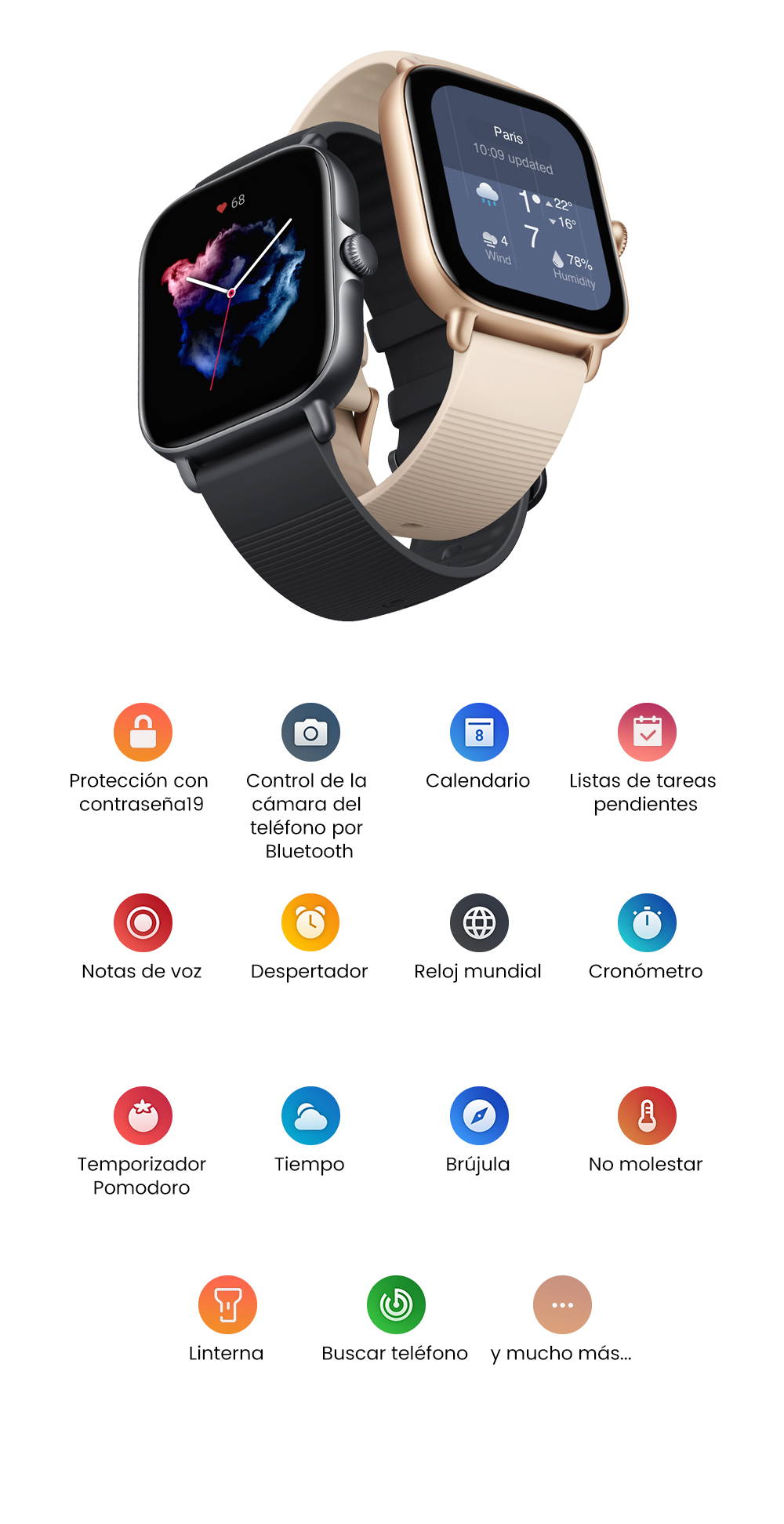 El GTS 3 es el último smartwatch de cara cuadrada de Amazfit