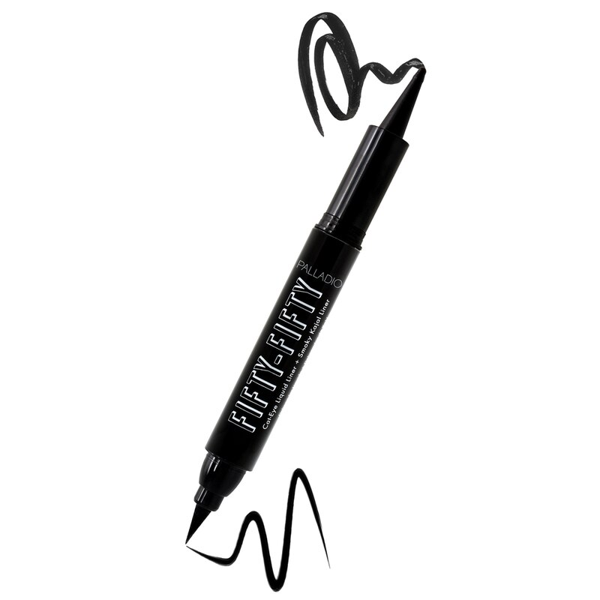 FIFTY-FIFTY Cat-Eye Liquid Liner + Smoky Kajal