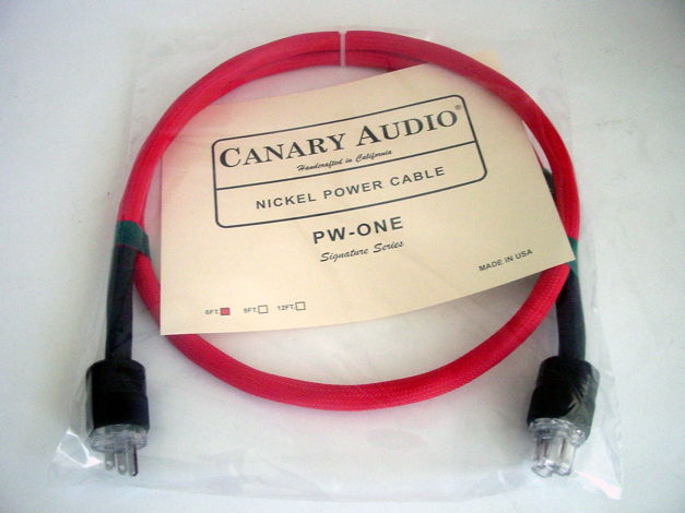Canary Audio PW-ONE Nickel AC Power Cable, New Old Stoc...