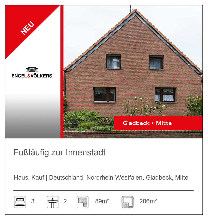 Fusslaufig Zur Gladbecker Innenstadt
