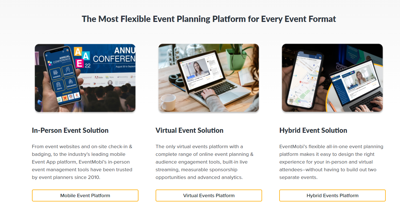 EventMobi product / service