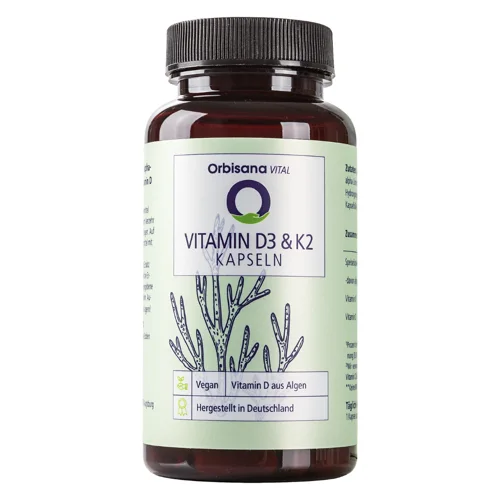 Vitamin D3 & K2 Kapseln Von Orbisana VITAL 120 Stk.