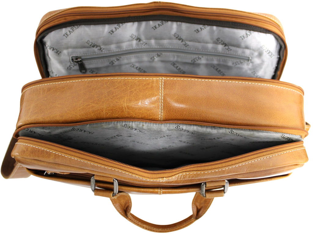 Quality Full Grain Leather Travel Bag / Briefcase - Image 6