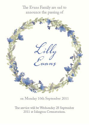 Announcement Card - Wreath