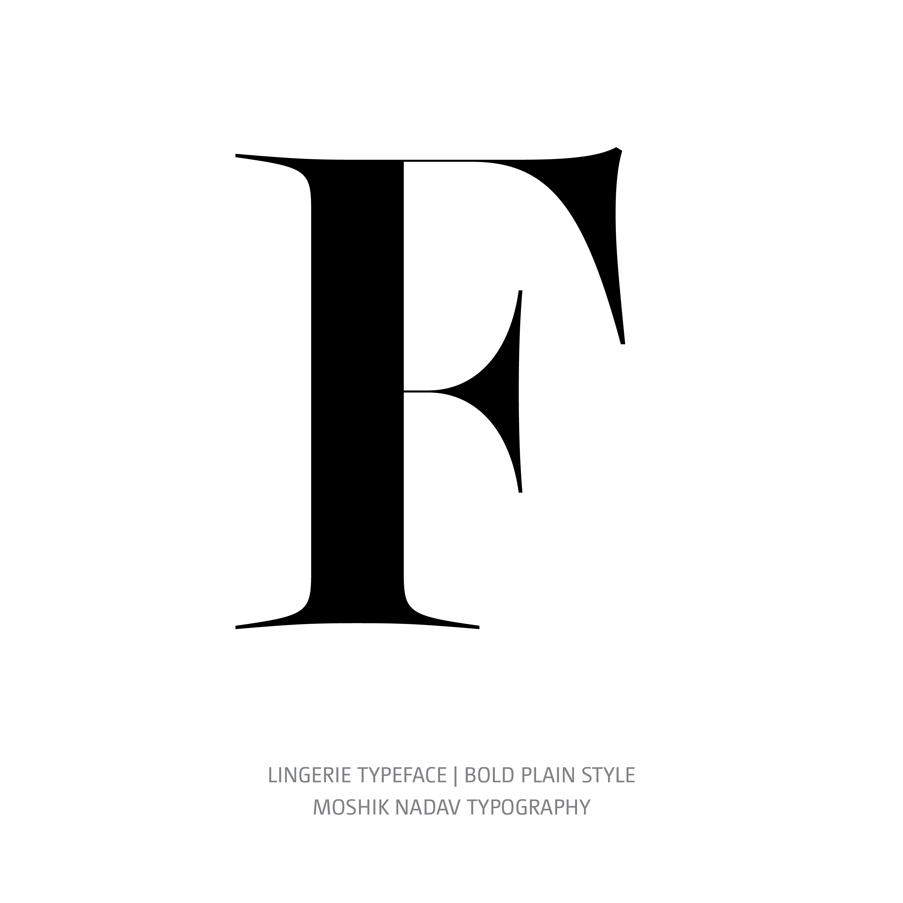 Lingerie Typeface Bold Plain F