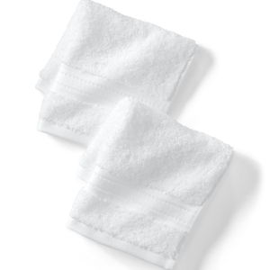 Premium Supima Cotton 2-Piece Washcloth Set - WHITE