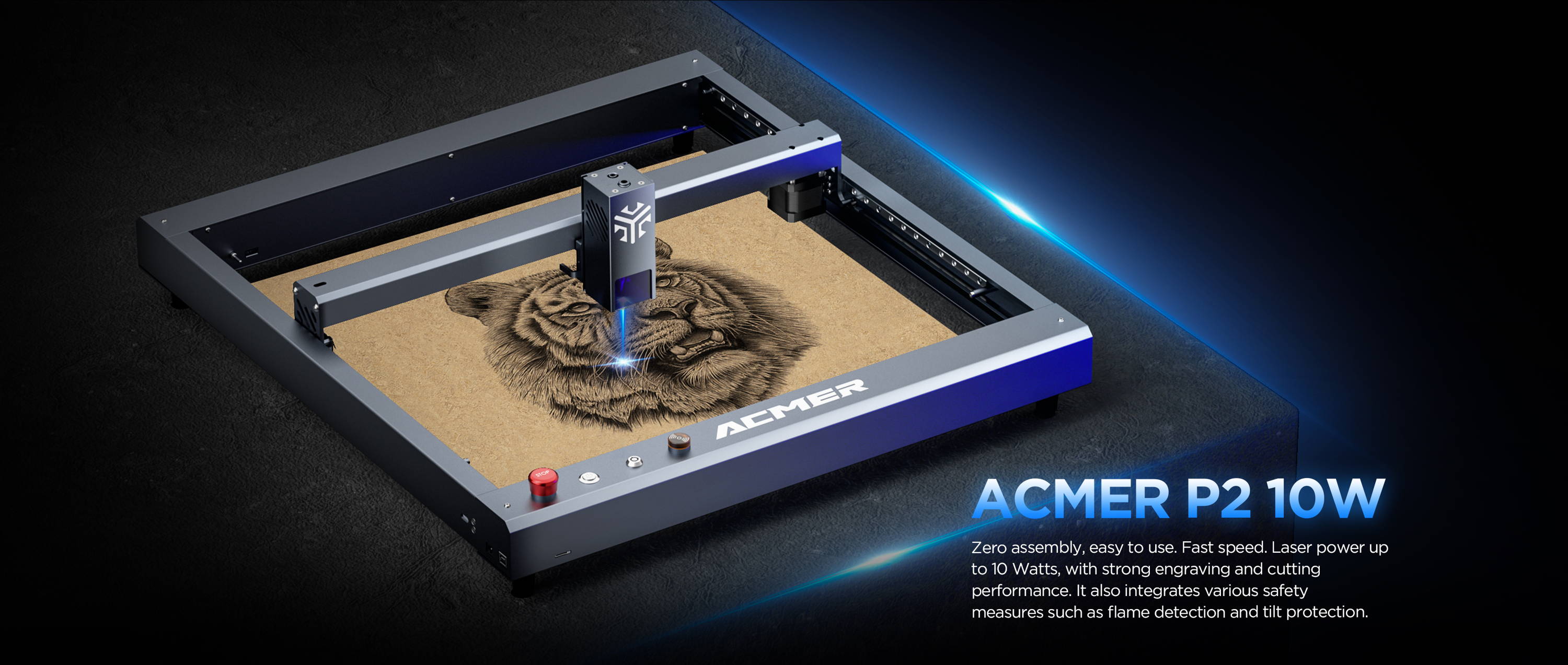 ACMER P2 10W Laser Engraving Cutter Machine