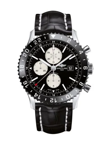 Chronoliner Stainless Steel / Black / Croco