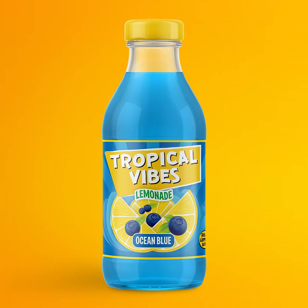 tropical vibes ocean blue lemonade