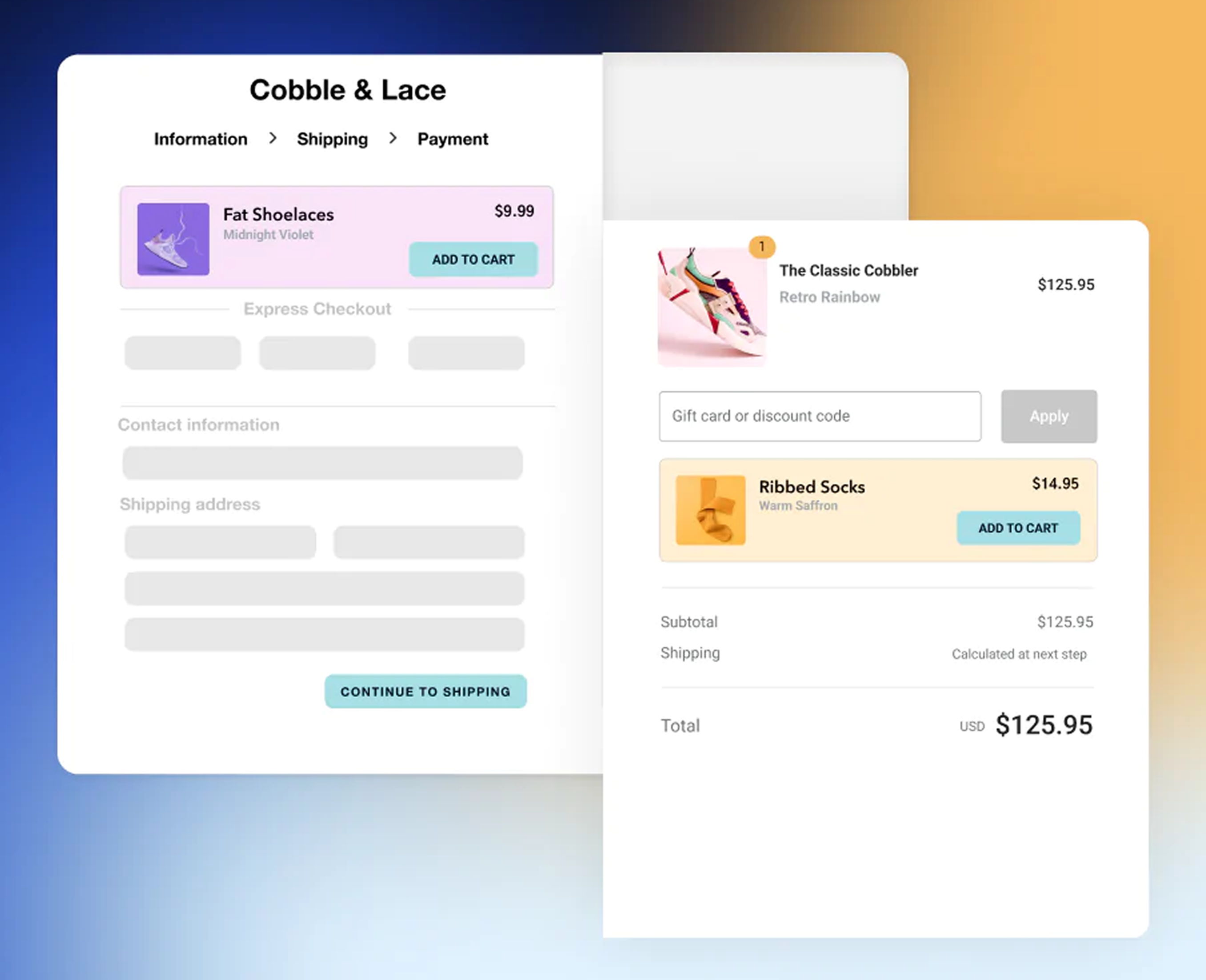 Shopify checkout upsell app example