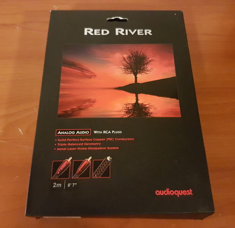 AudioQuest Red River Interconnect Cable. 2 meters. RCA.