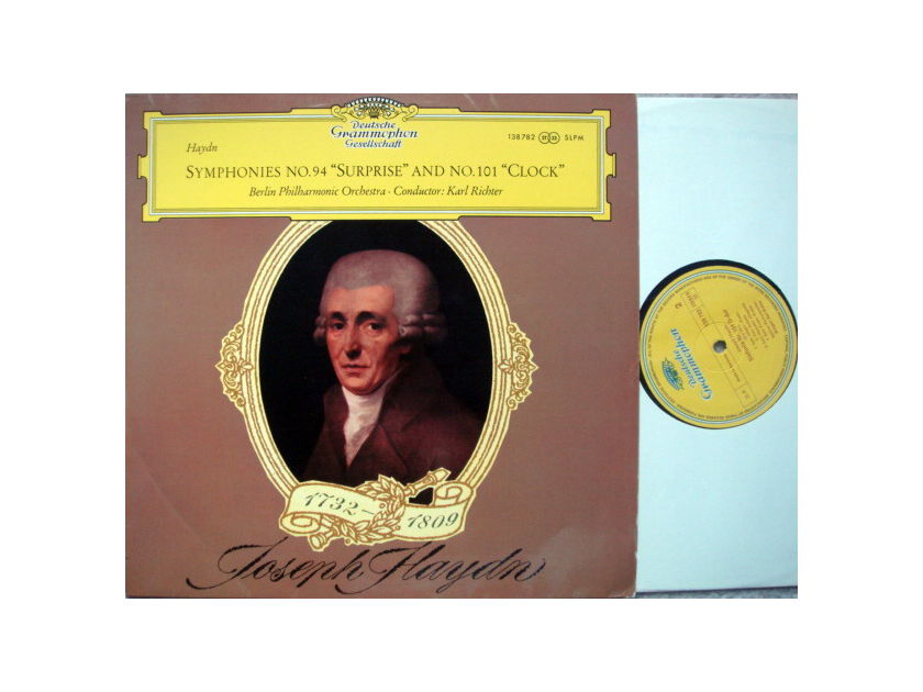 DGG / Haydn Symphonies No.94 Surprise & - No.101 Clock, RICHTER/BPO, MINT!