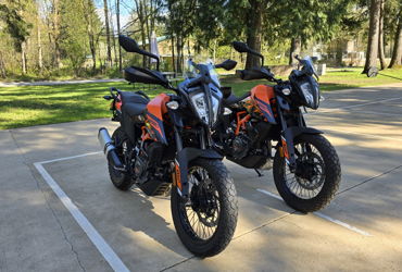 2024 KTM 390 ADVENTURE motorcycle for rent near Maple Valley, WA