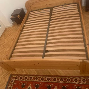 Swiss quality solid wooden bed 160cmx200cm