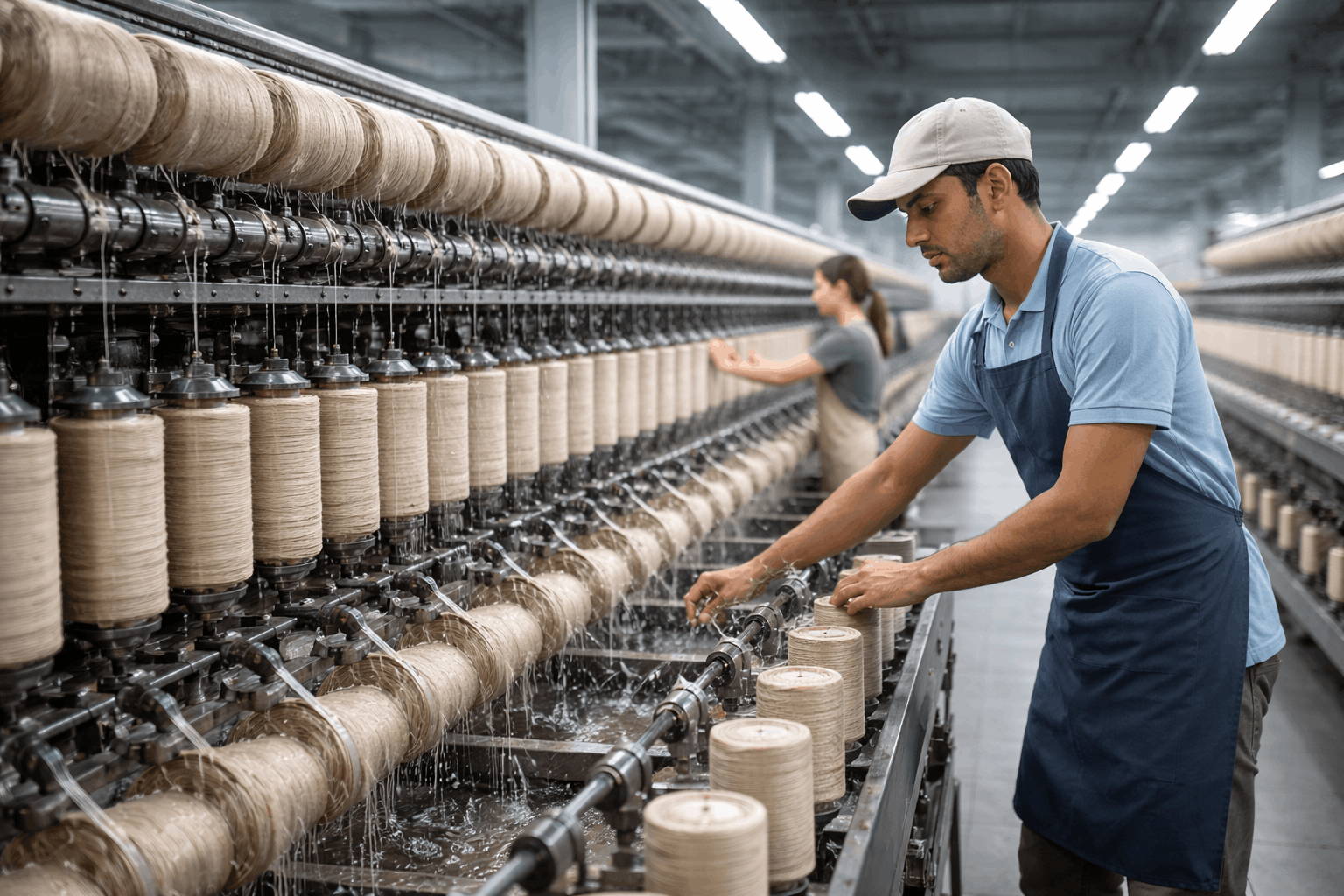 wet-spun-linen-yarn-textile-solutions - Production Stages