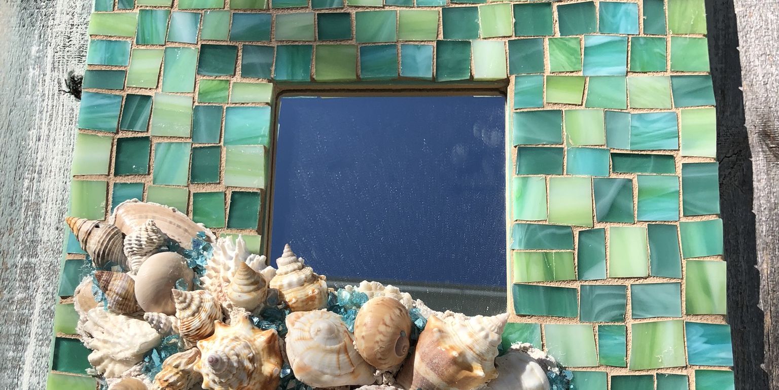 Shell Chic Coastal Mosaic Mirrors promotional image