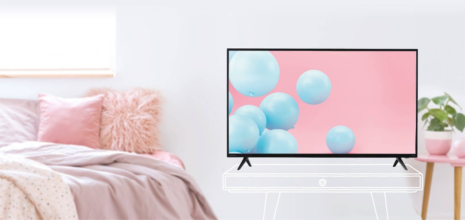 寝室や書斎でテレビをゆっくり楽しもう！スッキリデザインの中型液晶テレビ