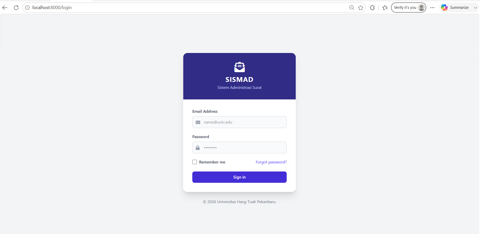 Halaman Login