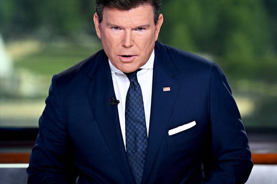 Image may contain: Bret Baier, Face, Head, Person, Photography, Portrait, Adult, Clothing, Coat, Jacket, and People