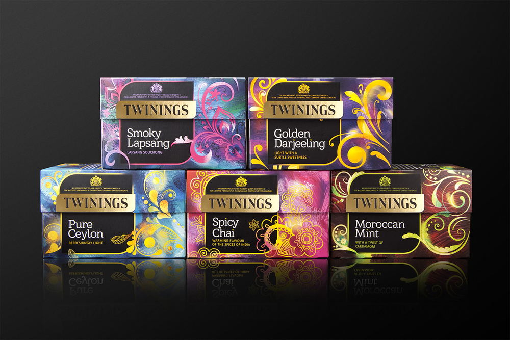Twinings Tea Dieline Design, Branding & Packaging Inspiration