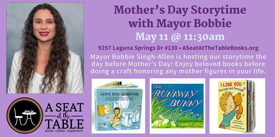 Mother's Day Storytime with Mayor Bobbie Singh-Allen promotional image