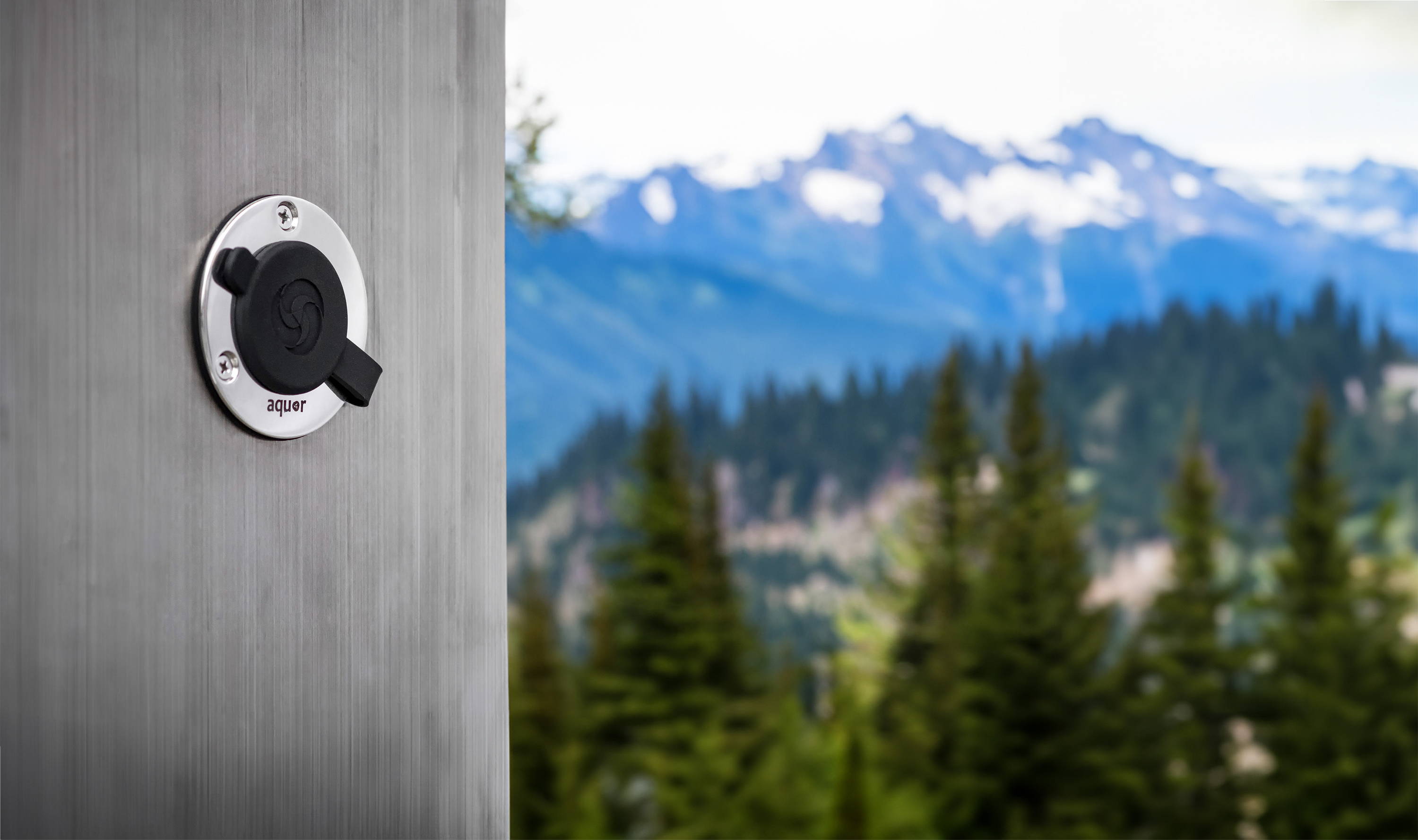 Aquor RV City Water Inlet, Stainless Steel FlushMount Quick Connect w