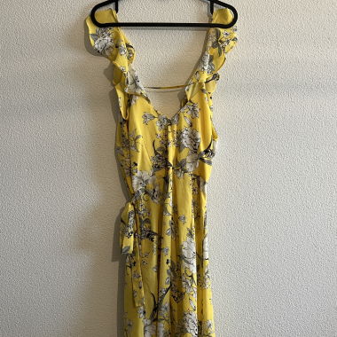 Luftiges Portmonnaie-Kleid 💛🌞🌻 mit Blumen