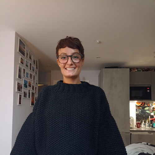 Strickmuster: Einfacher, schäbiger Pullover