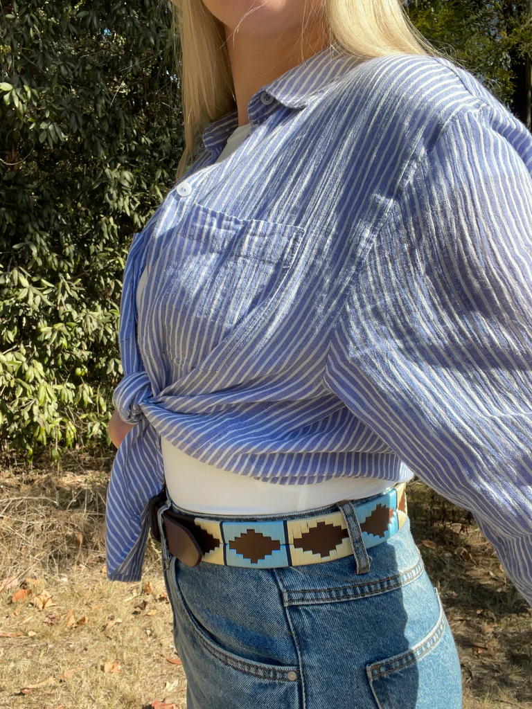 Quality Full Grain Leather Polo Belt. Style No: 41033 - Image 4