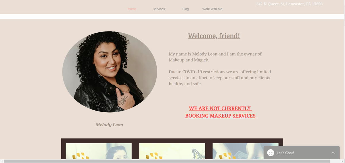 Screenshot of Makeup and Magick, from the teacher & educator websites collection.