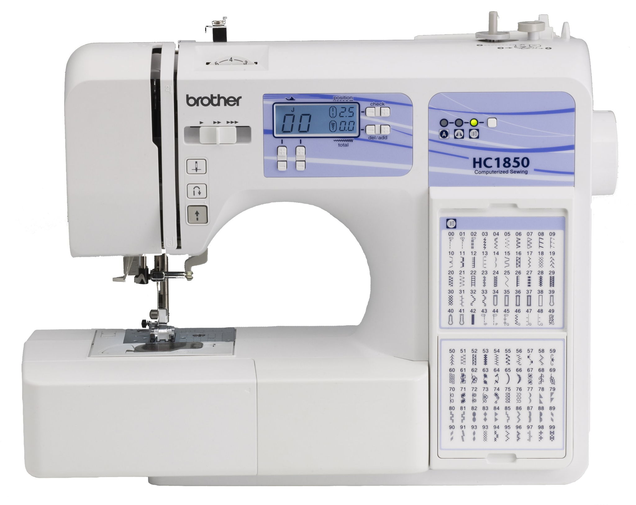 Singer M1500 Sewing Machine vs Brother HC Sewing Machine (2012) Slant