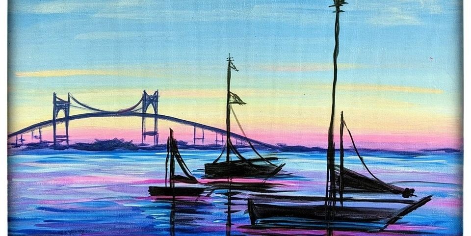 " Sunset Sail  - Painting Class! " promotional image